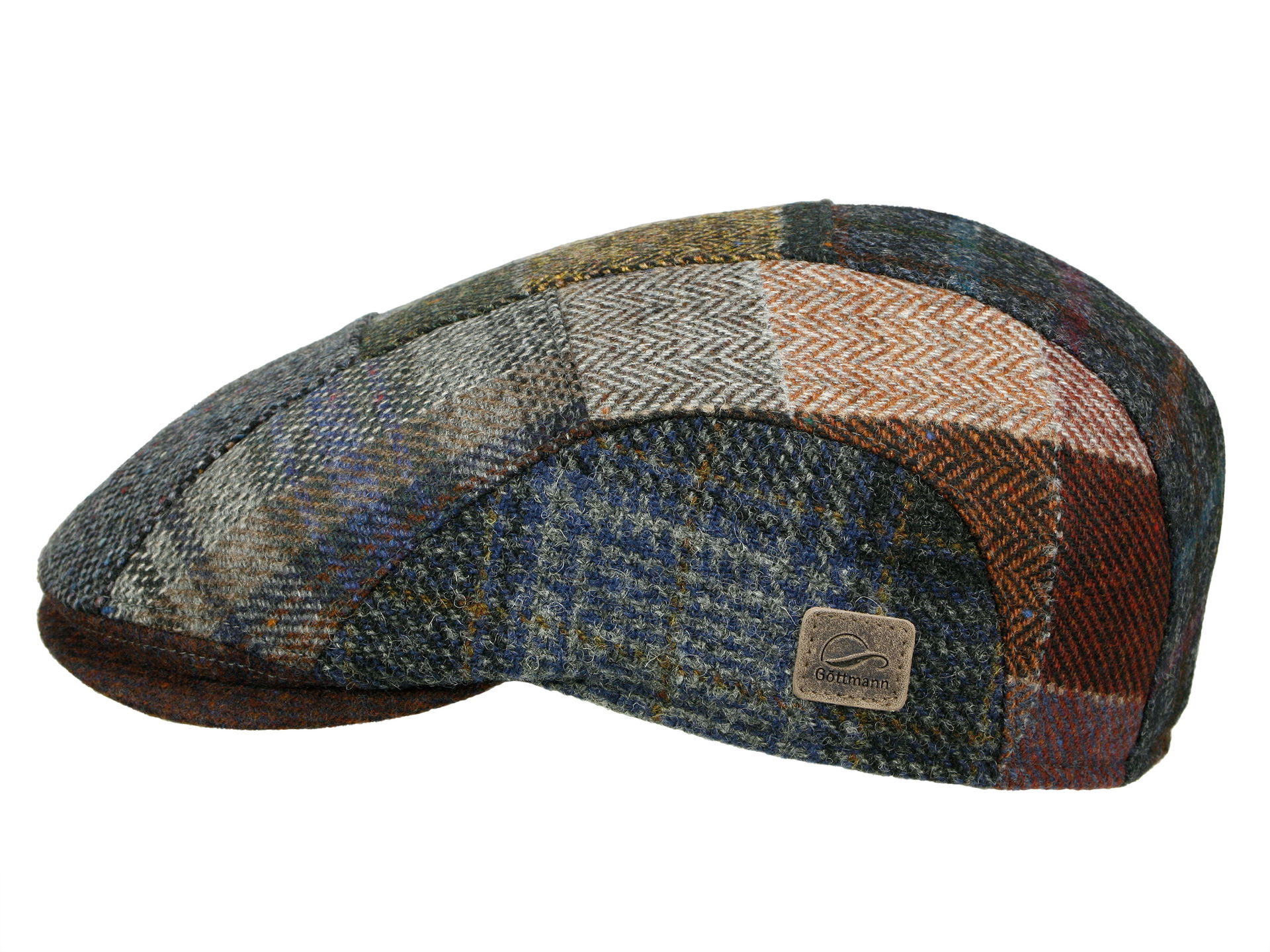 Göttmann Baxter-P Patchwork Mütze aus Schurwolle