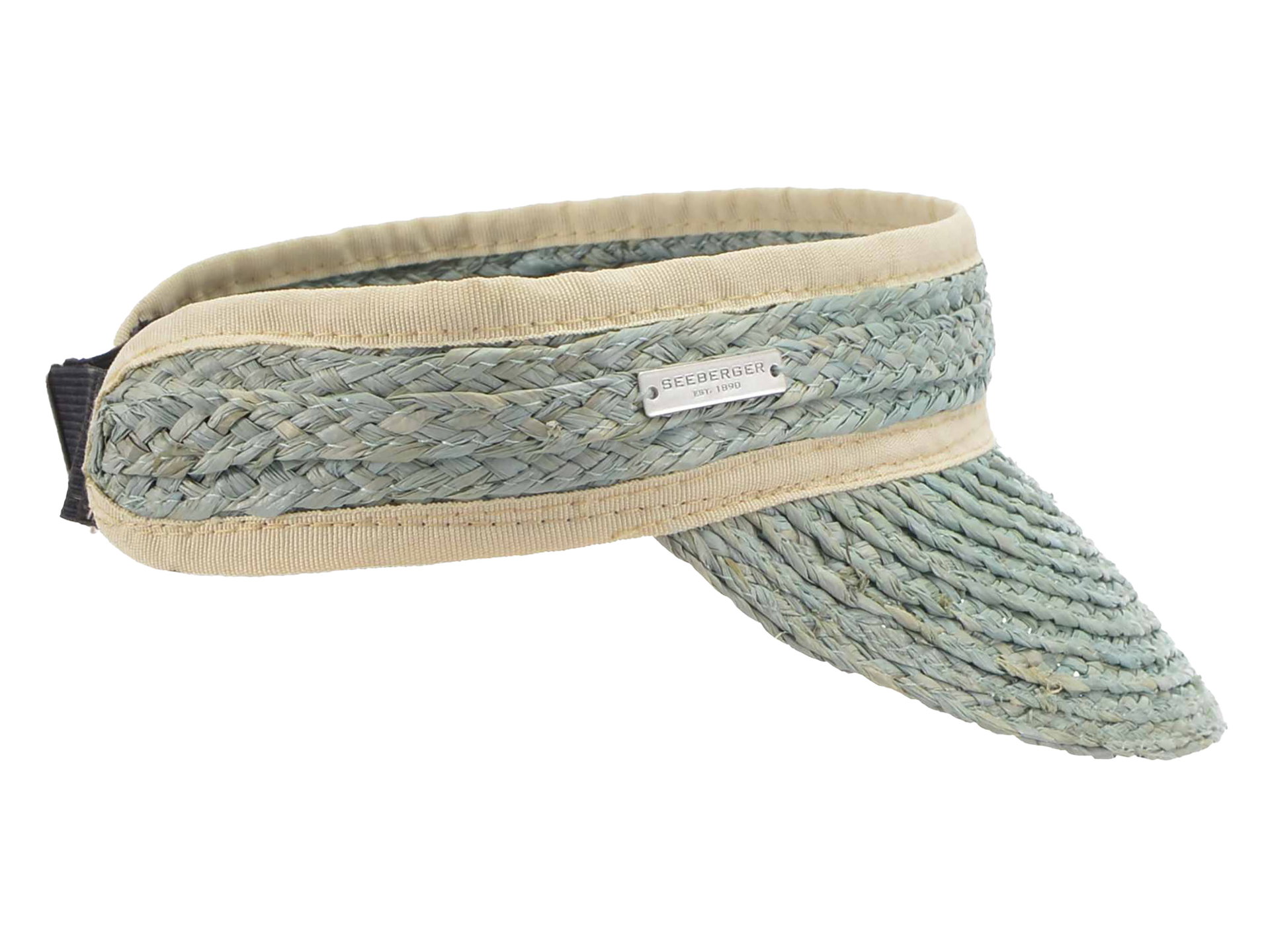 Seeberger Visor aus Raffia Borte