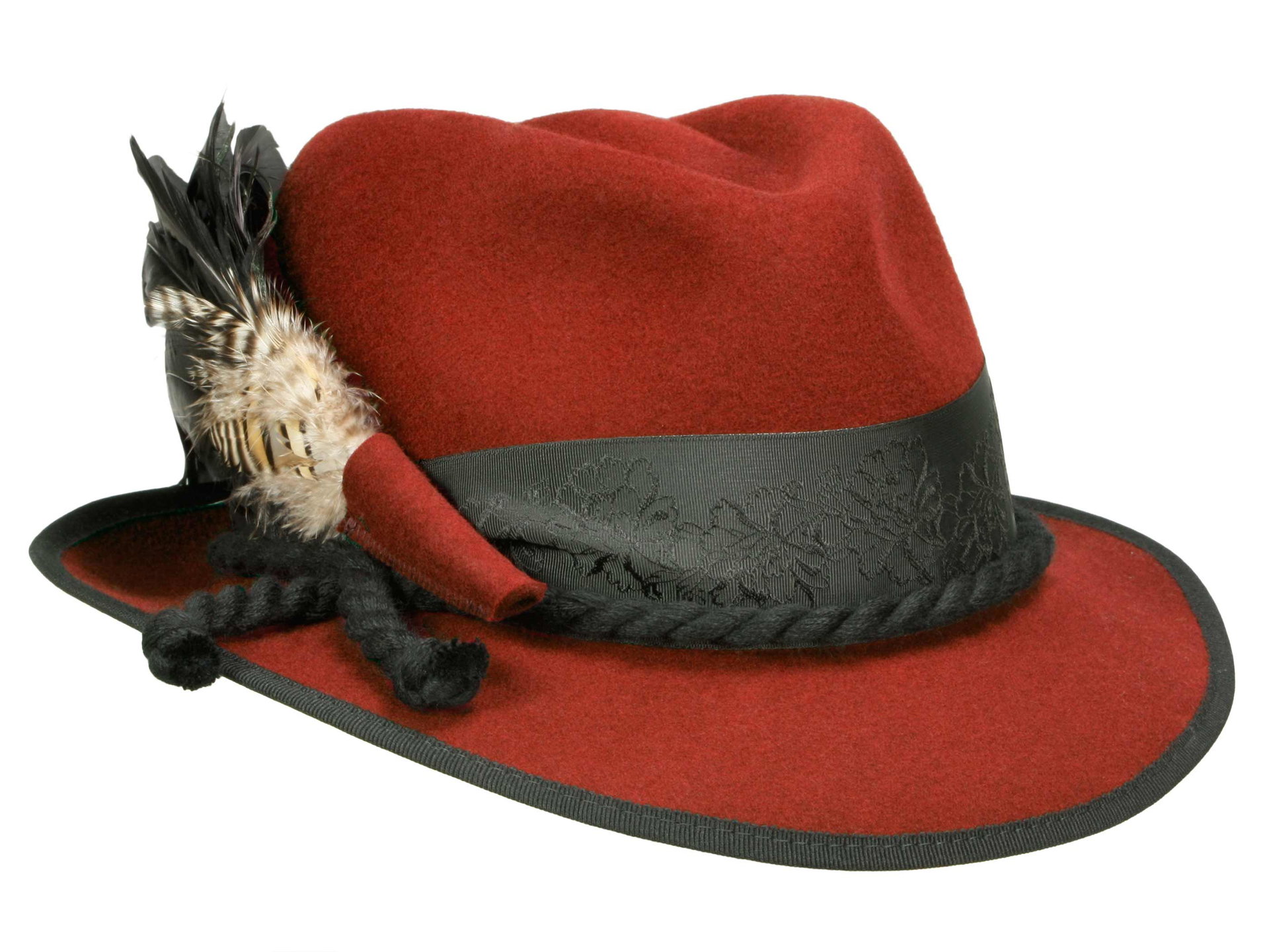 Mayser Leila Damen Trachtenhut aus Wollfilz mit Federgarnitur