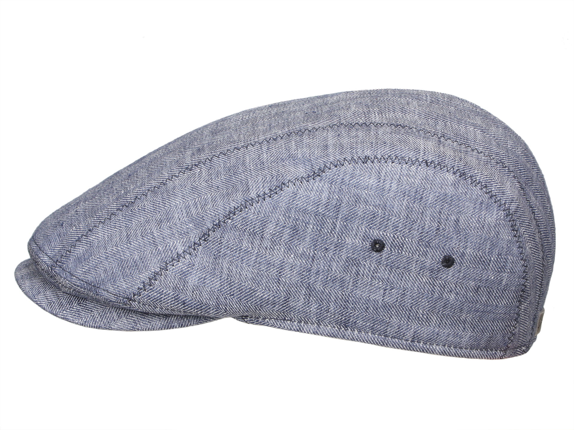 Göttmann Seattle/535 mod. Sportmütze mit Zick-Zack Steppnähten + Ösen Längsteilige Flatcap