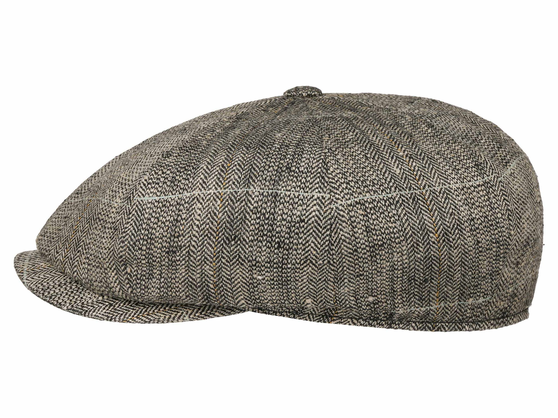 Stetson 8-Panel Cap Silk/Linen Herringbone