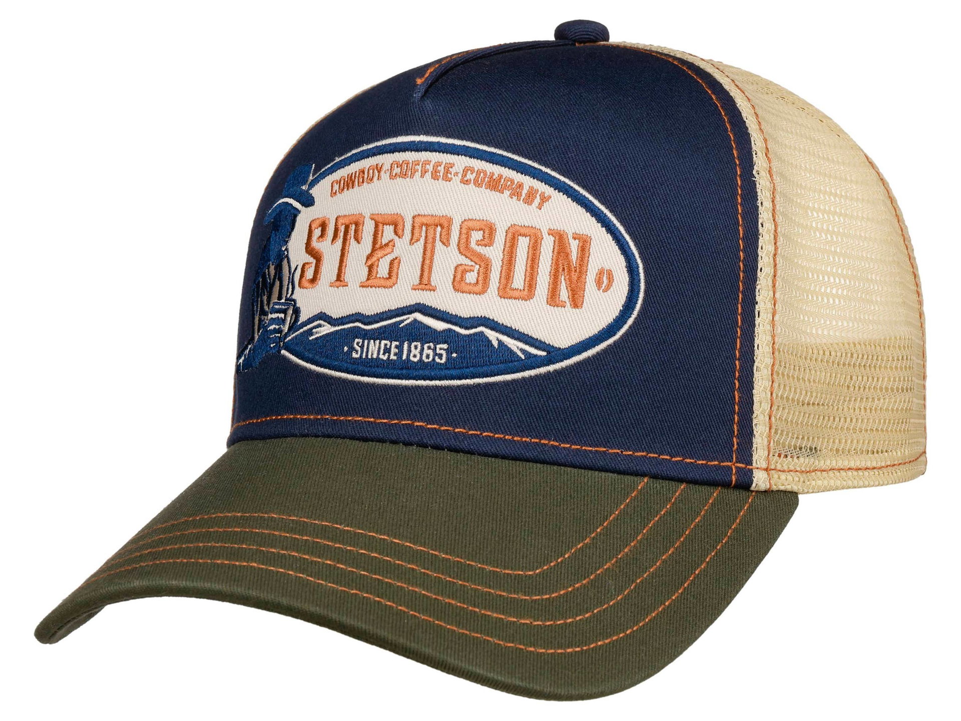 Stetson Trucker Cap Cowboy Coffee