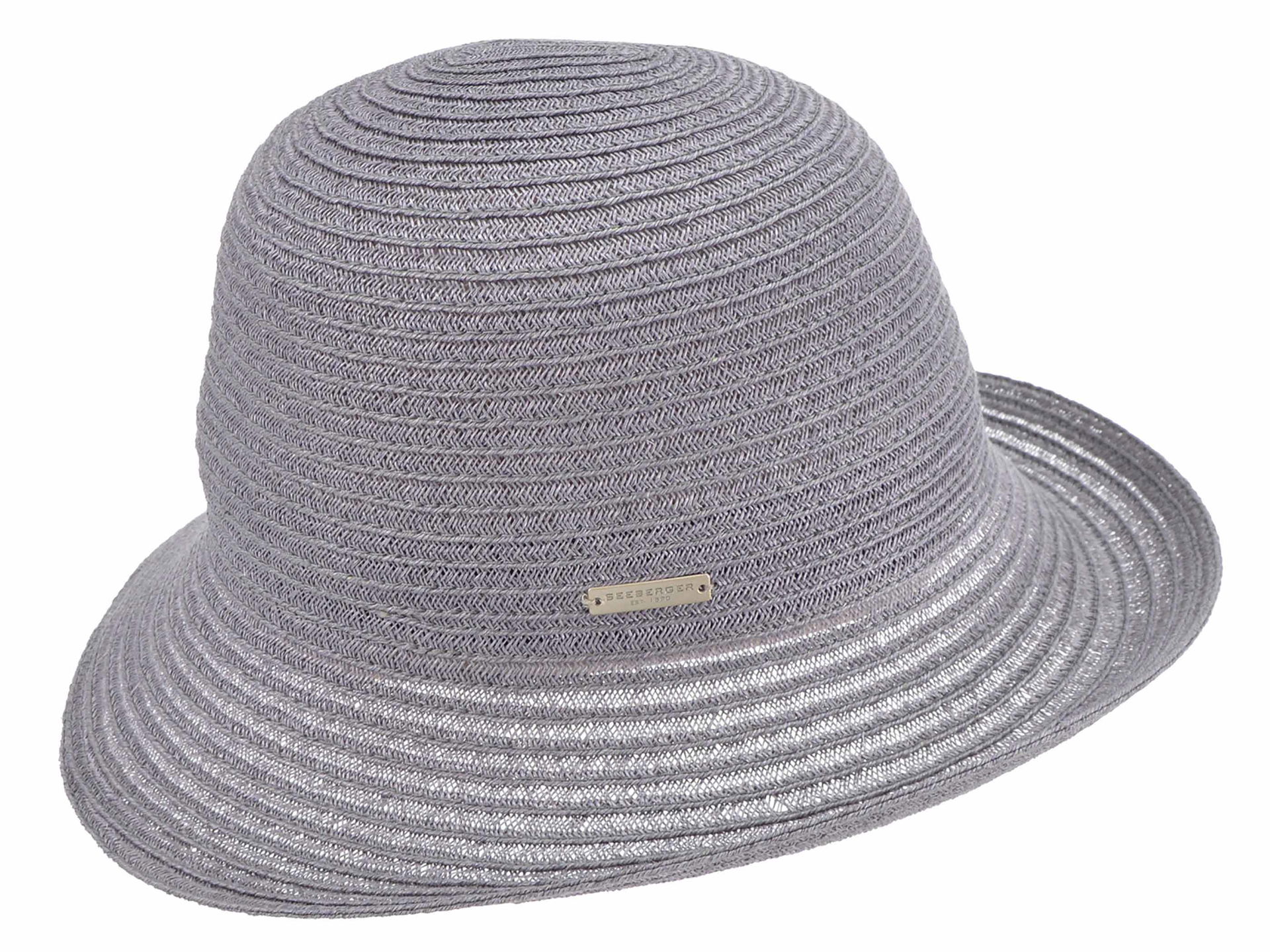 Seeberger Hanfborte Glocke mit Aufschlag Schmaler Cloche Hut
