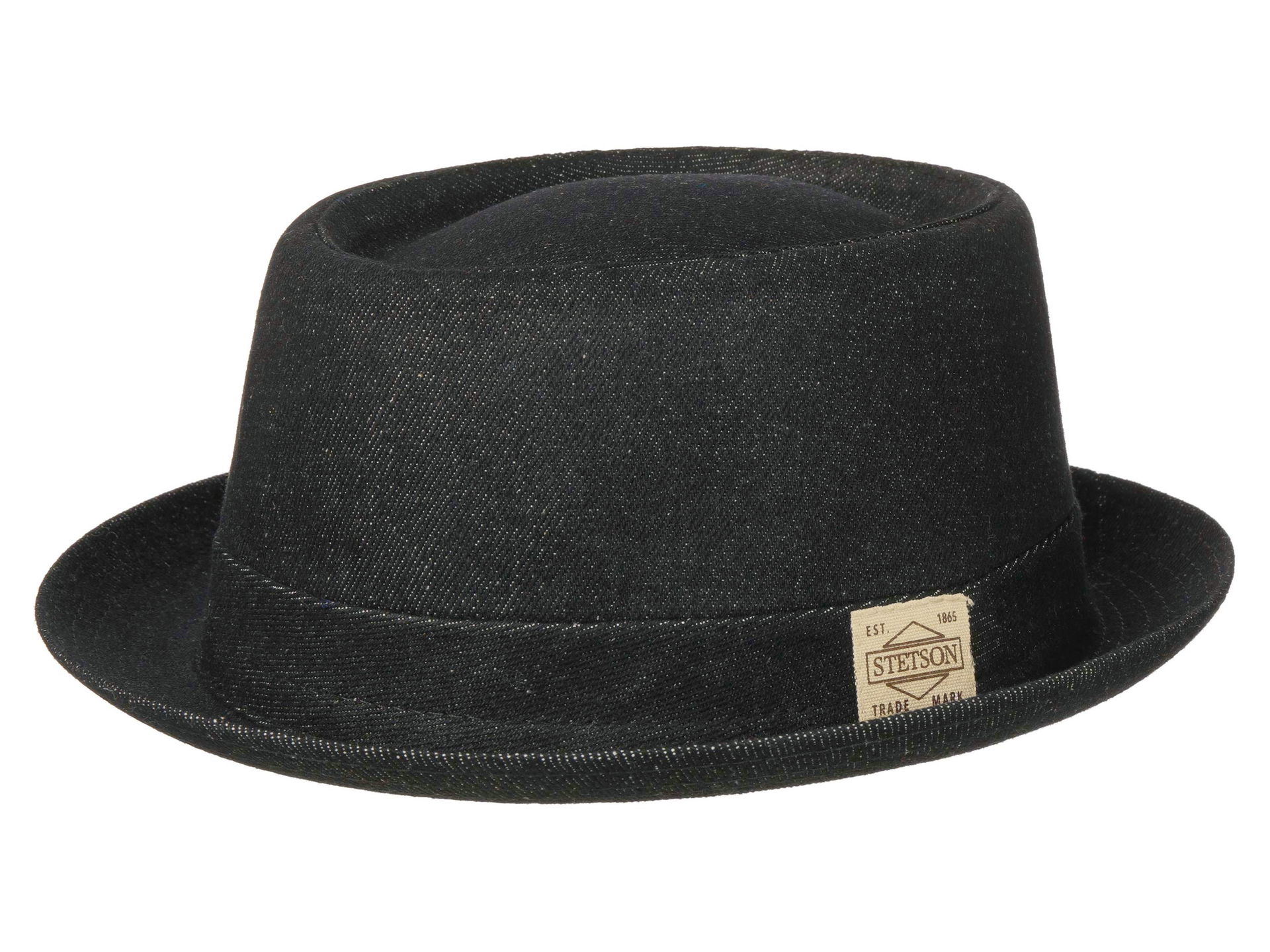 Stetson Pork Pie Denim Hut aus Baumwolle