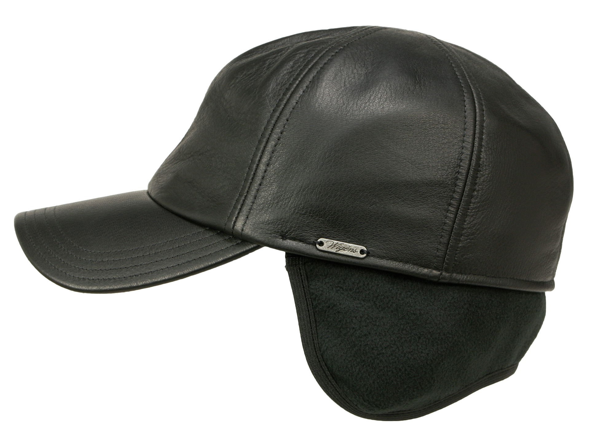 Wigens Kal Elk Baseballcap mit Ohrenklappen aus Elchleder