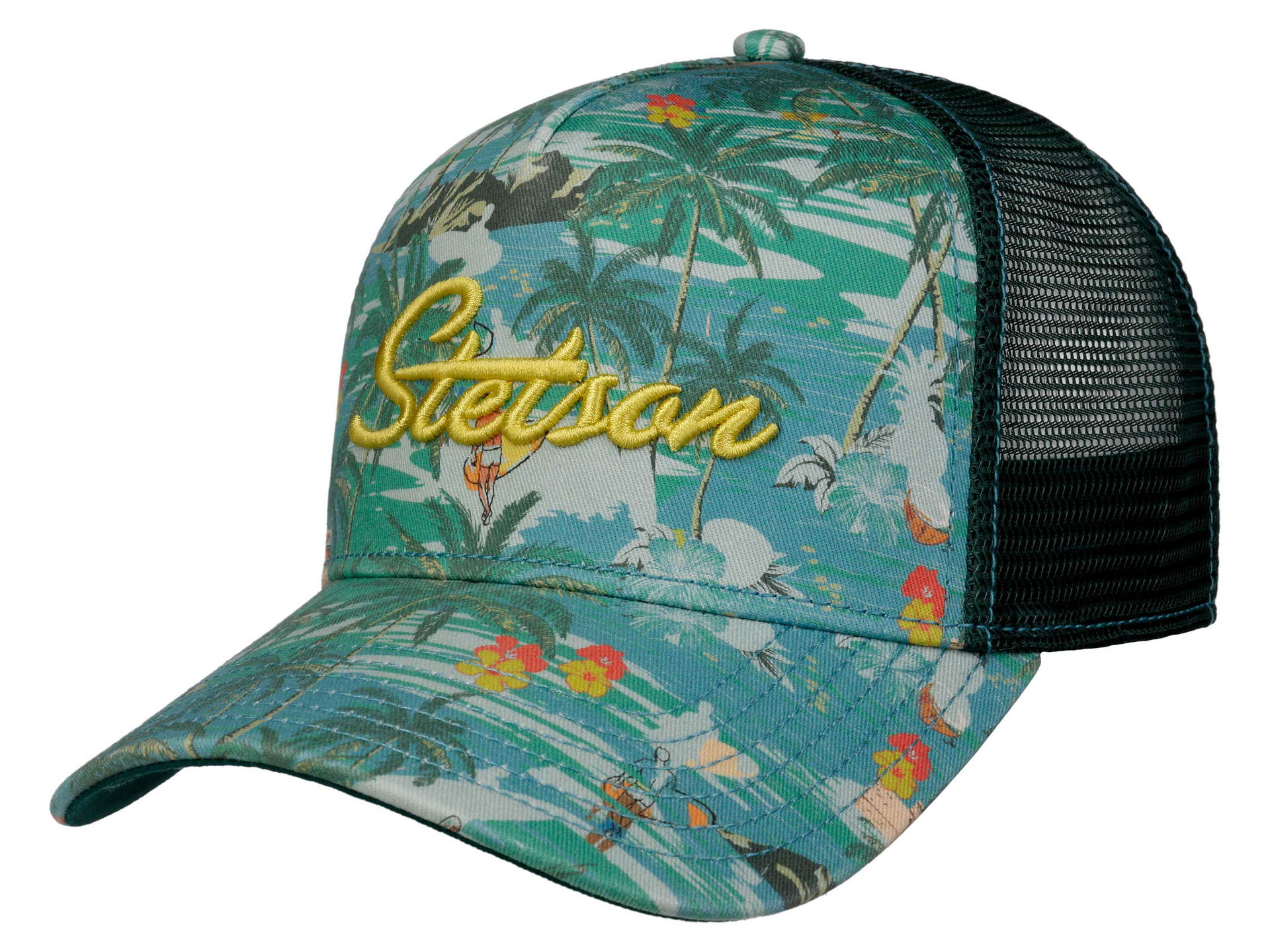 Stetson Trucker Cap Aloha Print