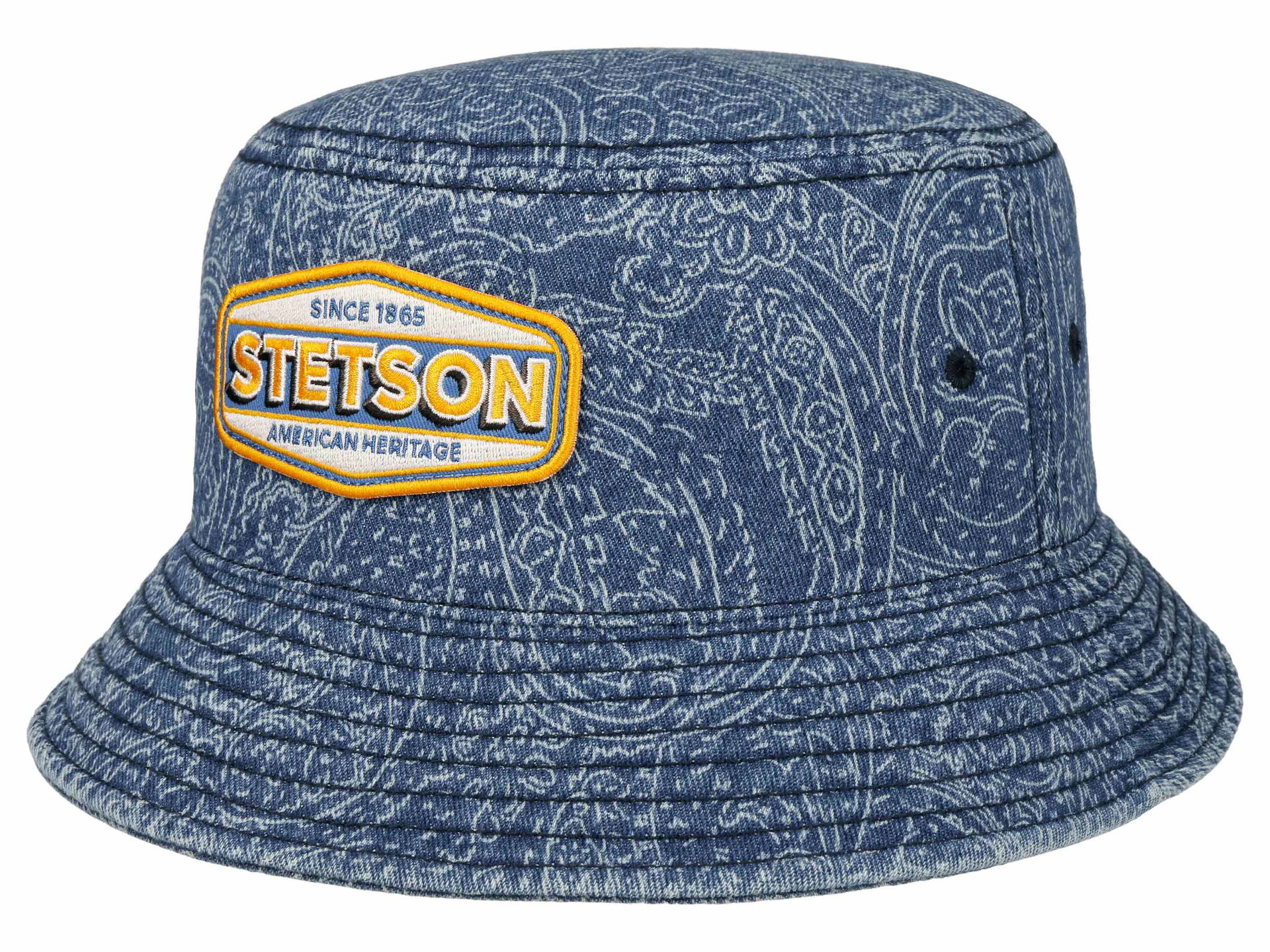 Stetson Bucket Denim Paisley Stetson Festival