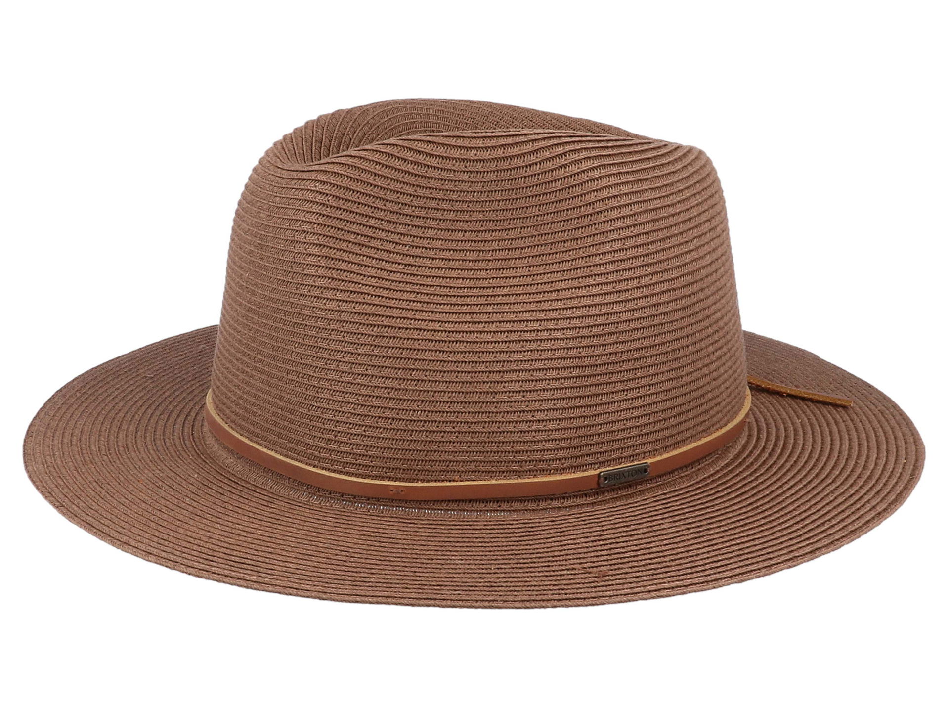 Brixton Wesley Straw Packable Fedora Unisex Traveller Strohhut Knautschbar