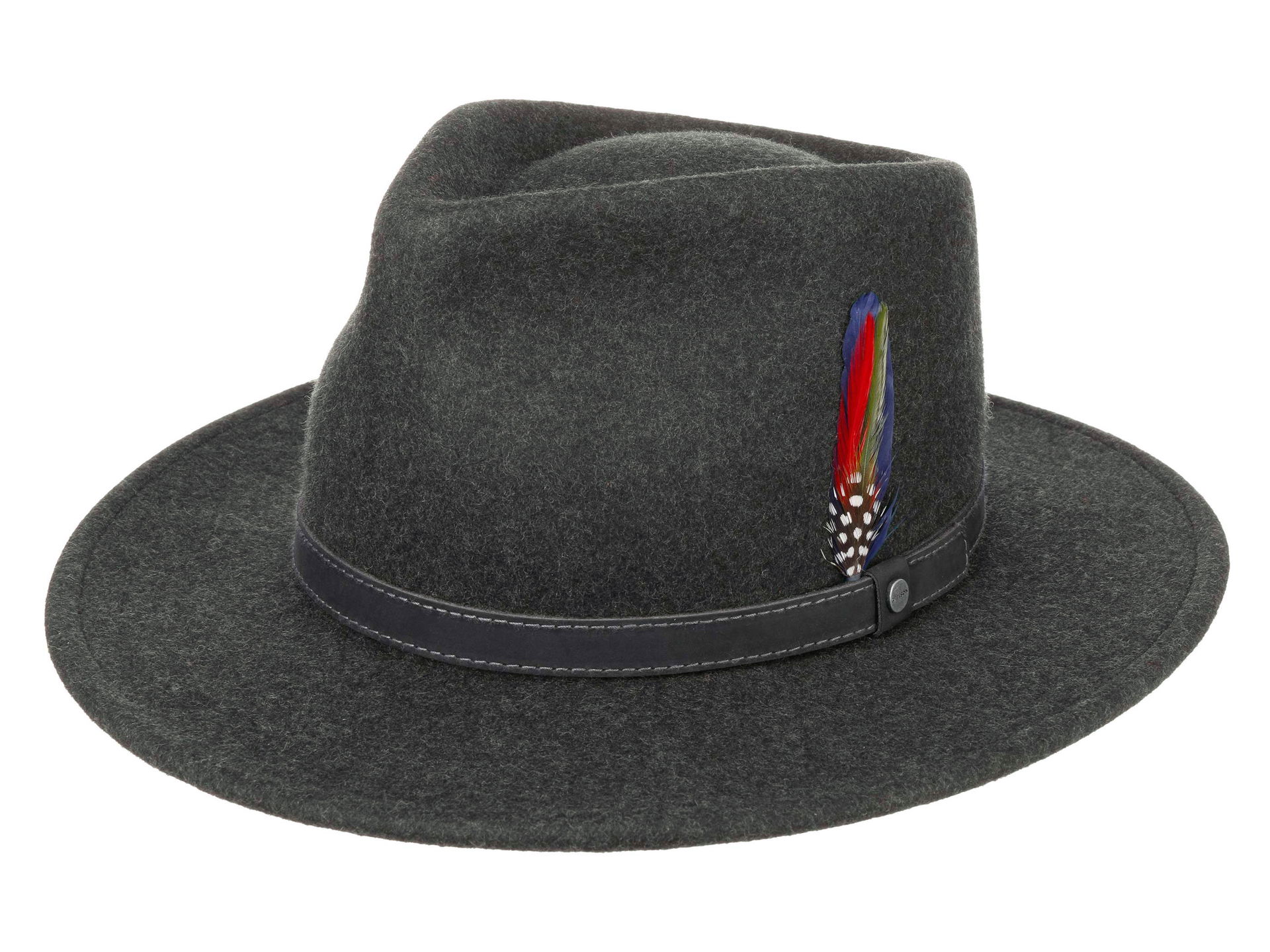 Stetson Bendova Fedora Woolfelt Mix melierter Hut aus Wolle