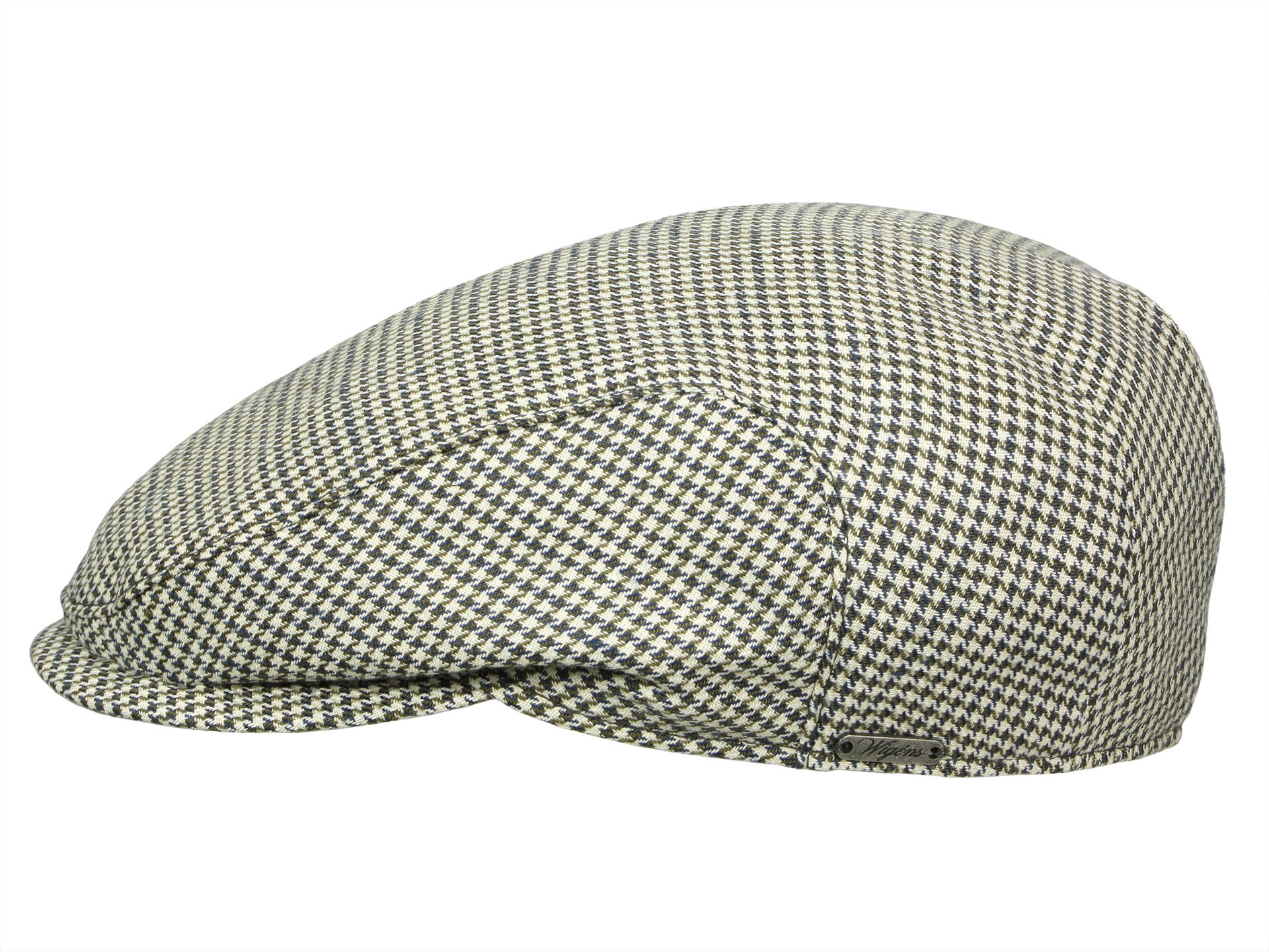 Wigens Ivy Slim Cap Flatcap im Hahnentrittmuster