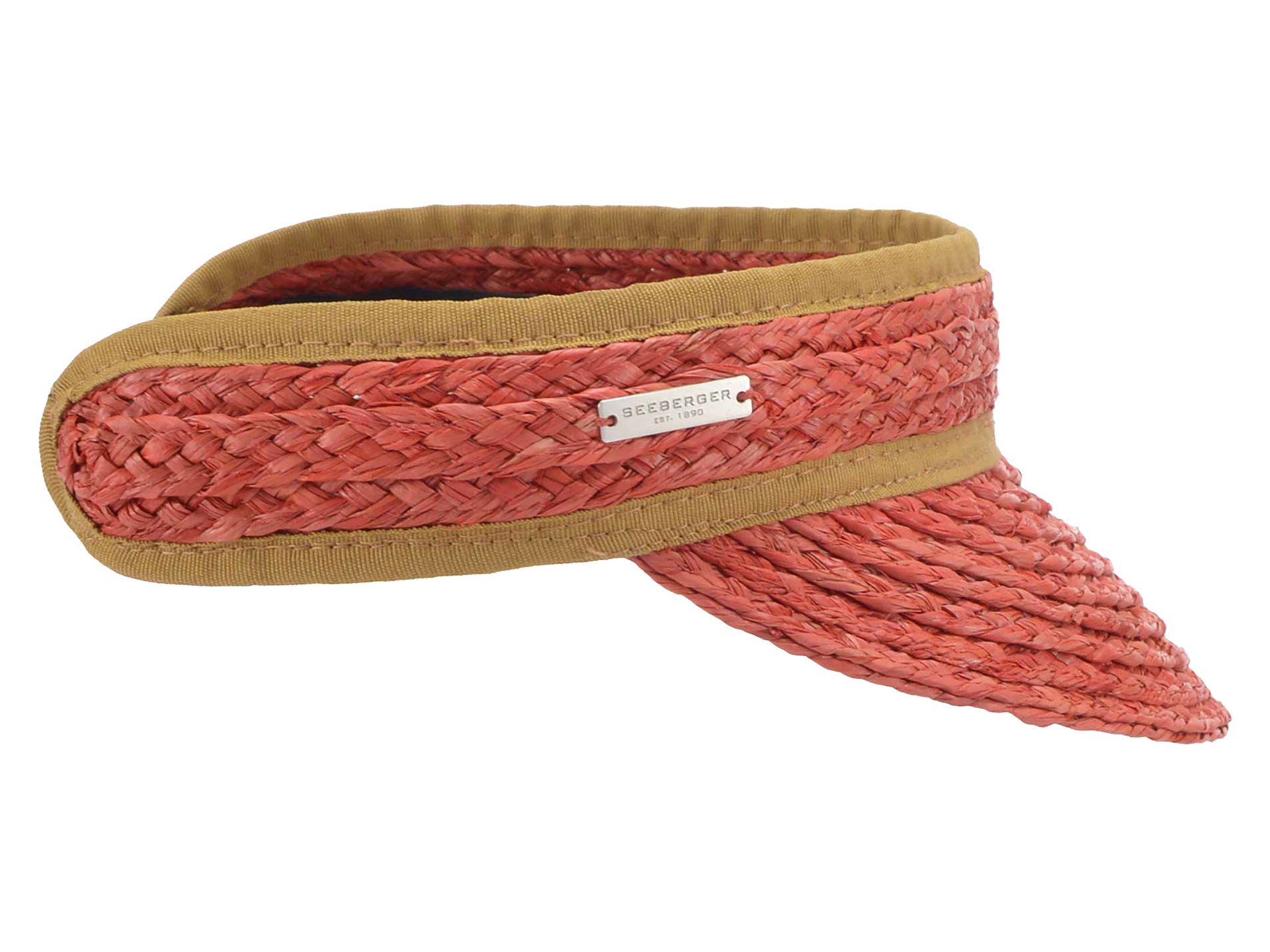 Seeberger Visor aus Raffia Borte