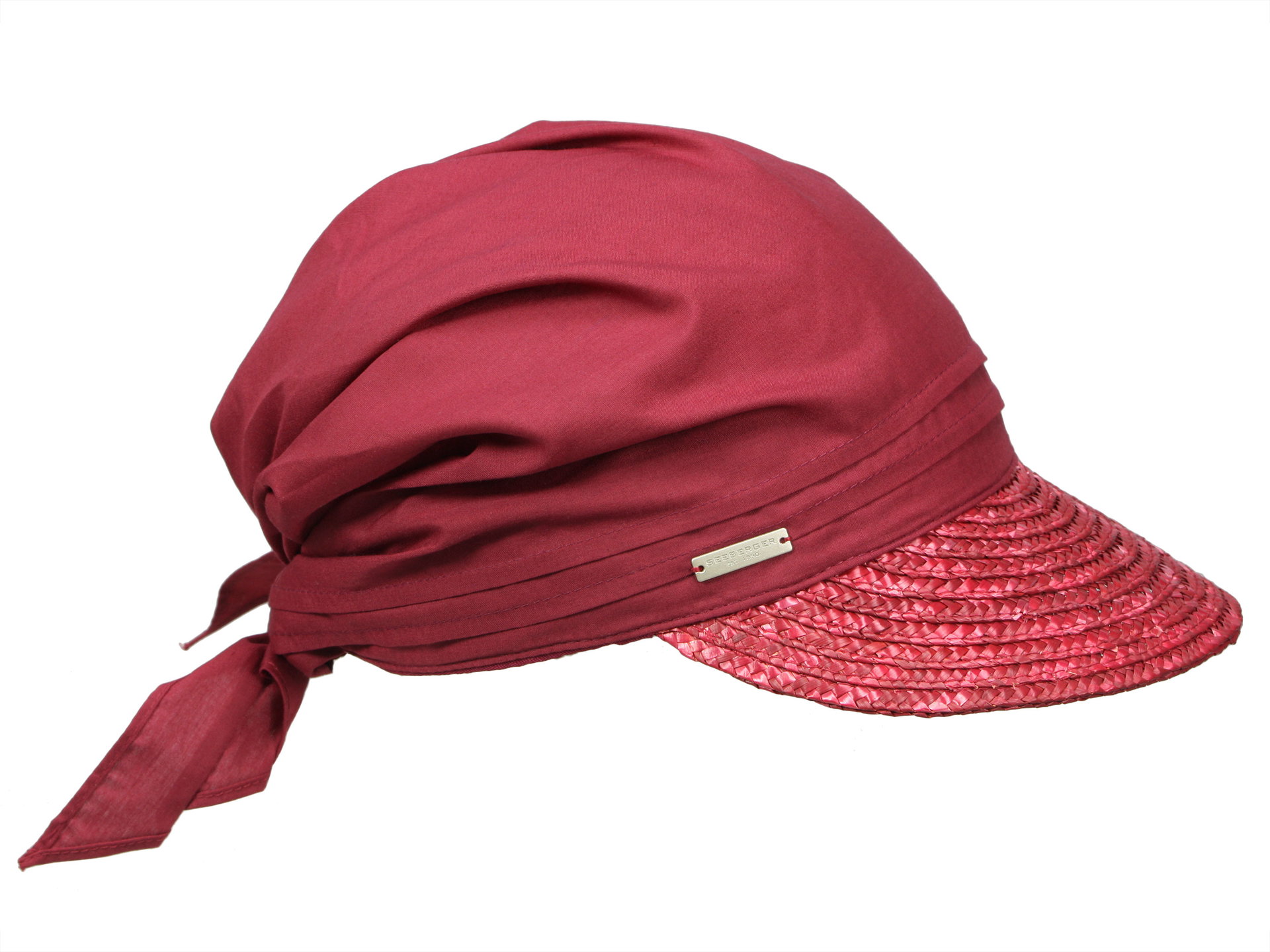 Seeberger feminine Schirmmütze aus Strohborte