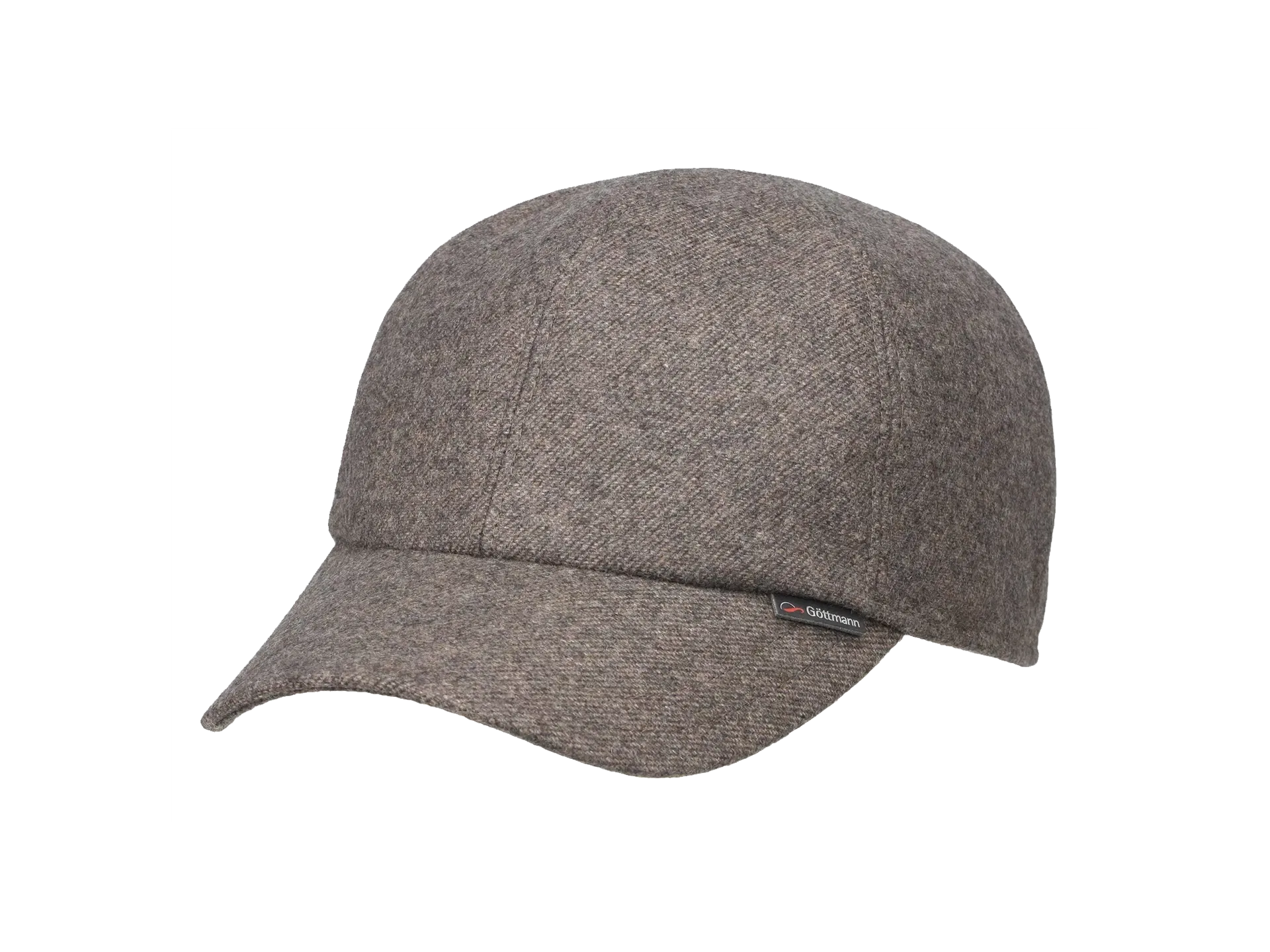 Schlichte braun-melierte Cap aus Wollstoff von Göttmann