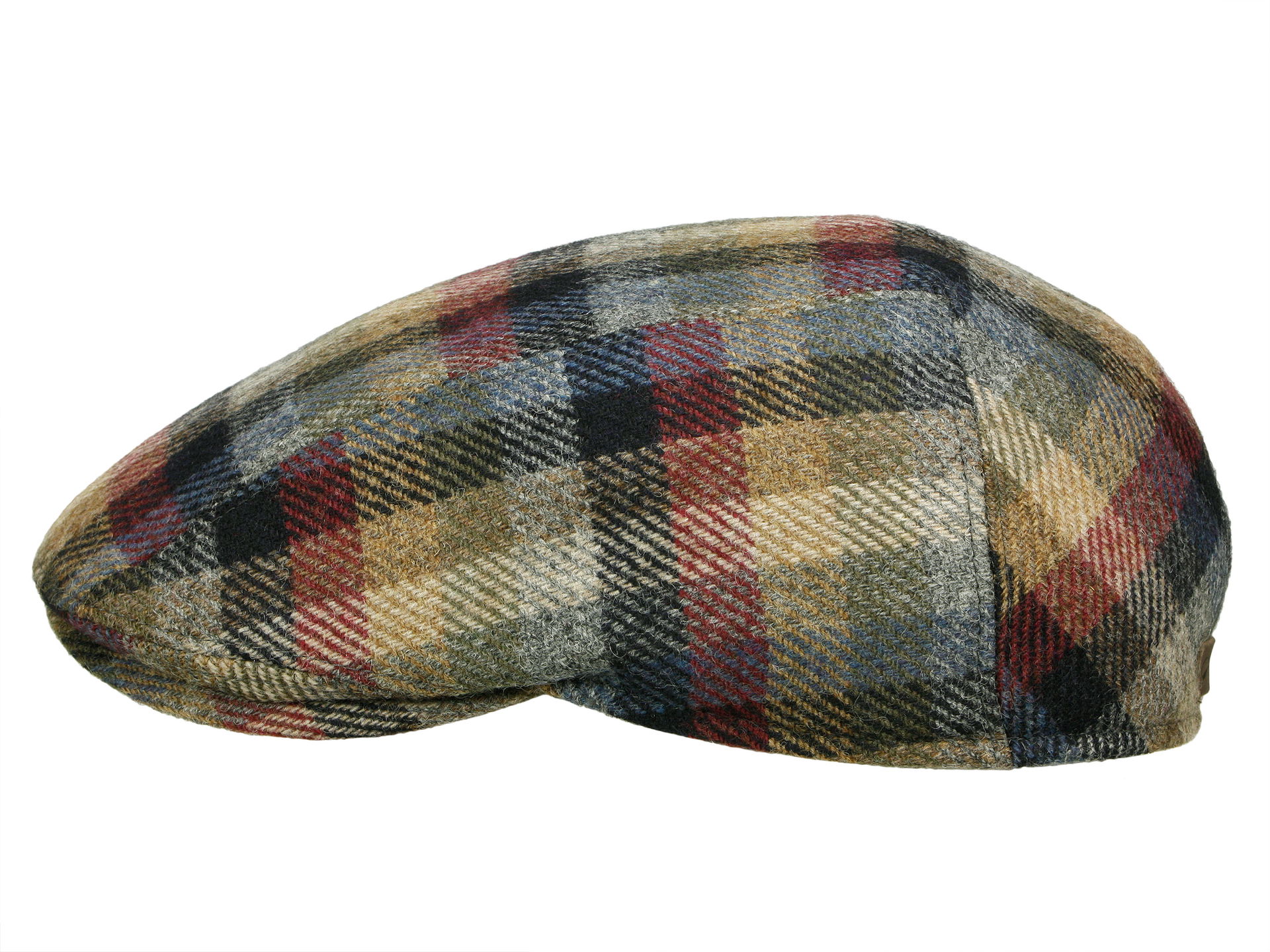 Göttmann Oxford karierte Flatcap aus Wolle