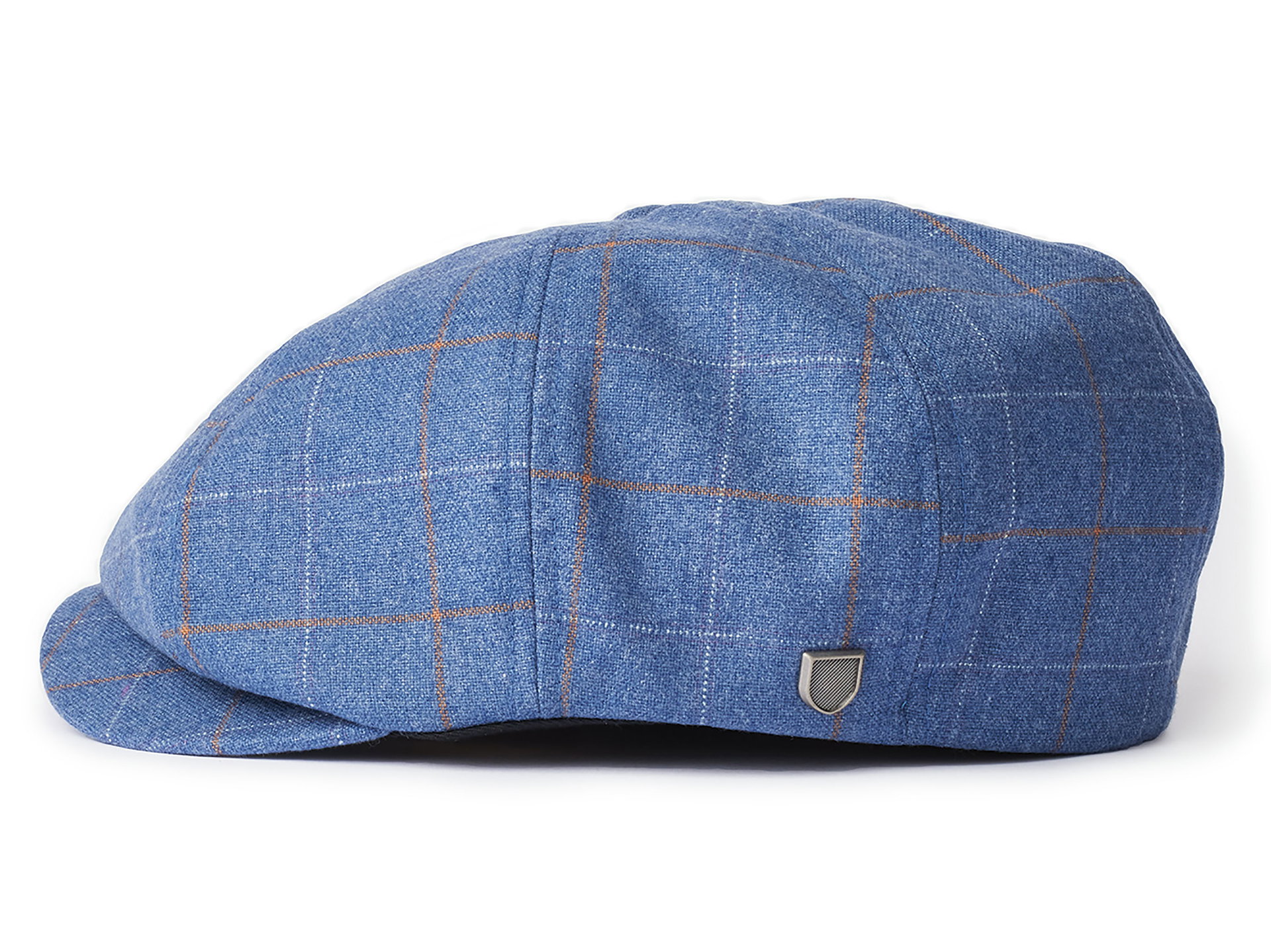 Brixton Brood Snap Cap 8 Panel Newsboy Karierte Schirmmütze